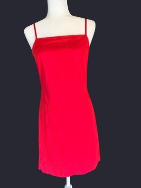 Esprit Red Colorblock Zippered Dress